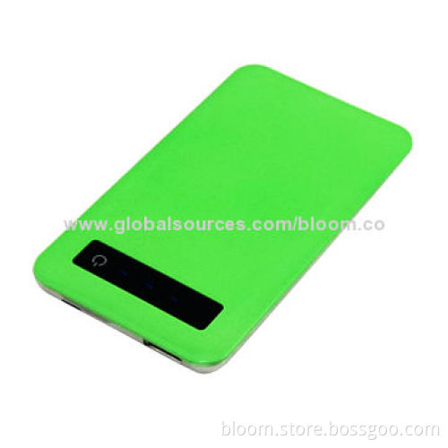 Slim USB Power Bank with 5,000mAh Capacity, Charger for iPhone and iPad, Customized Designs WelcomedNew
